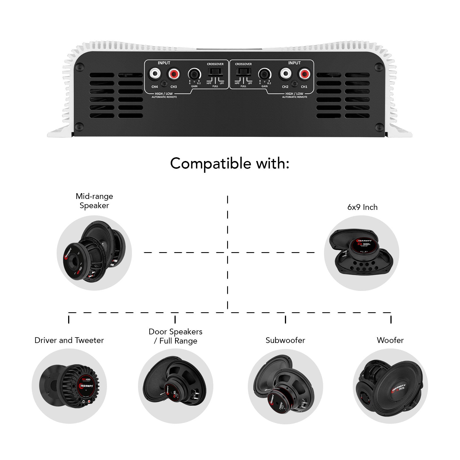 Taramps DS 2000x4 Car Audio Amplifier - 8