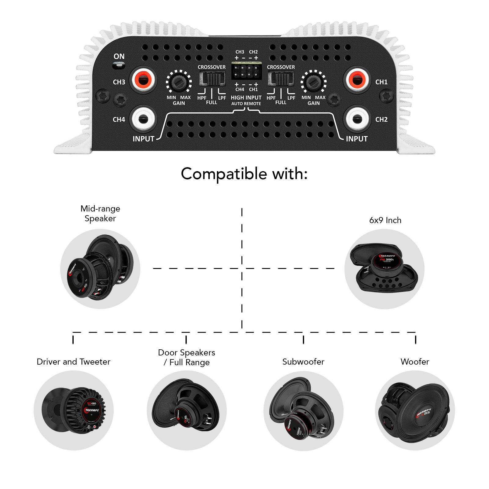 Taramps DS 440x4 Car Audio Amplifier - 8
