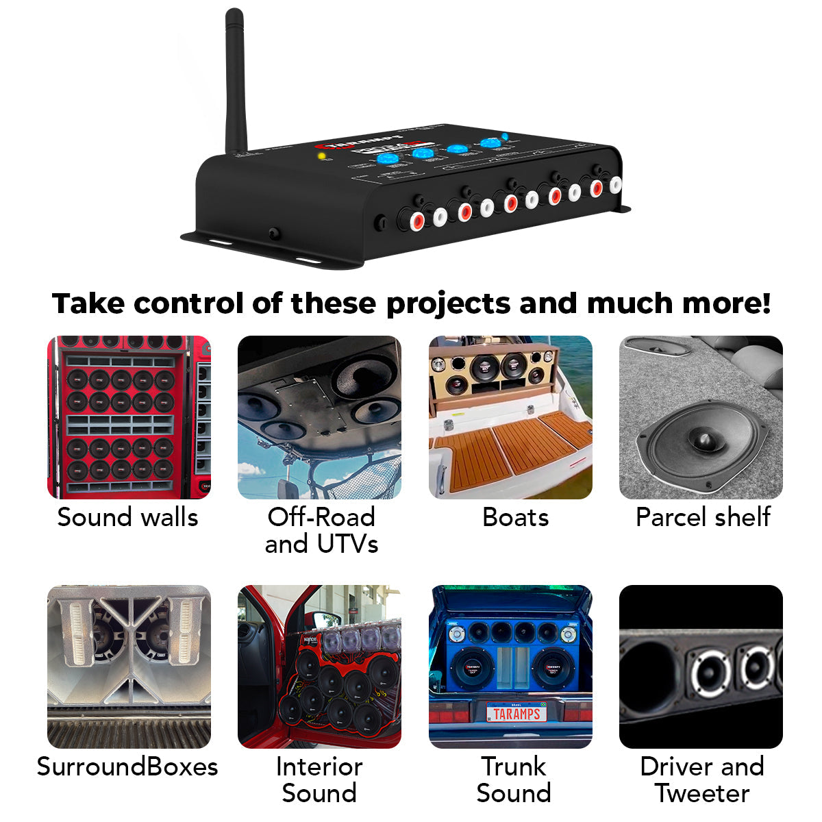 Taramps PRO 2.4 BT Bluetooth Audio Processor - 6