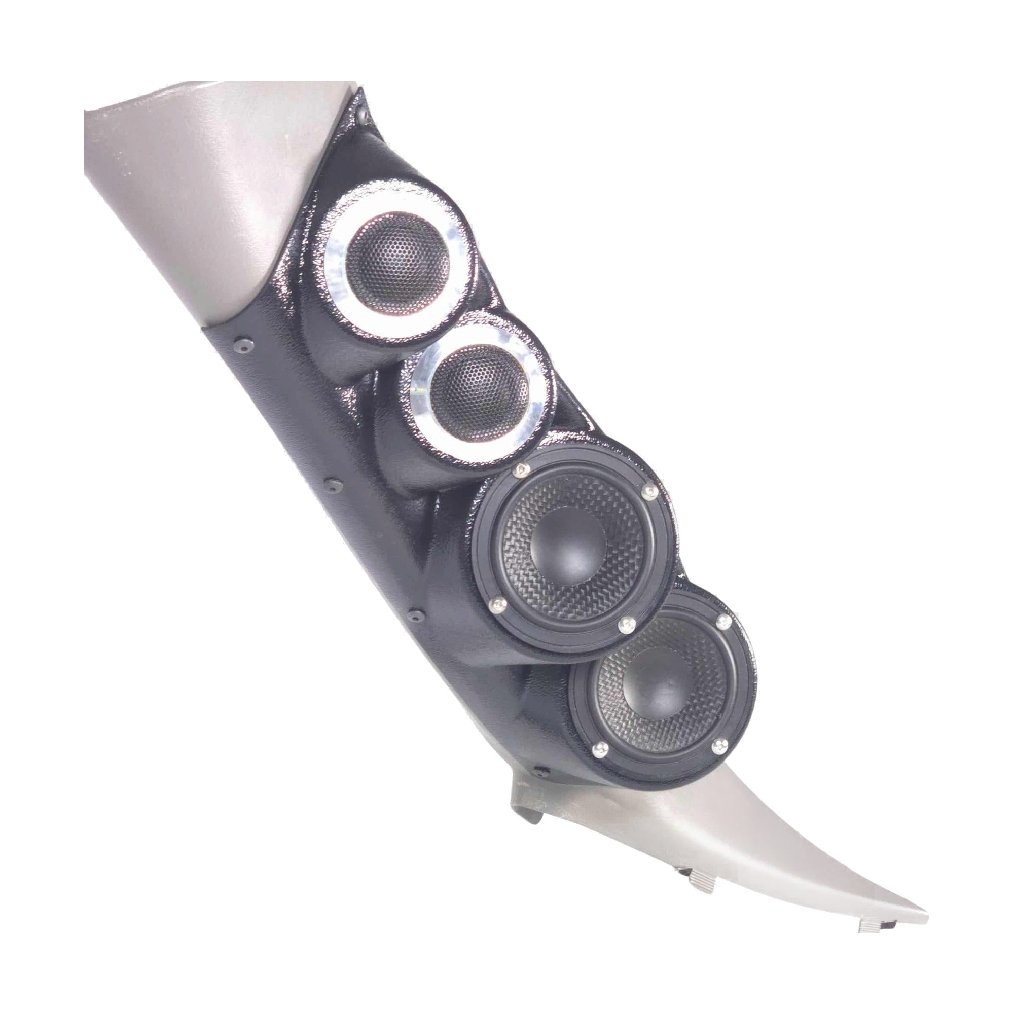 Custom Speaker Pods 00-GM-FT-UV-AL-LA-3B Dual 3.5" + Dual 2" Large A-Pillar Pods - 00-06 Escalade