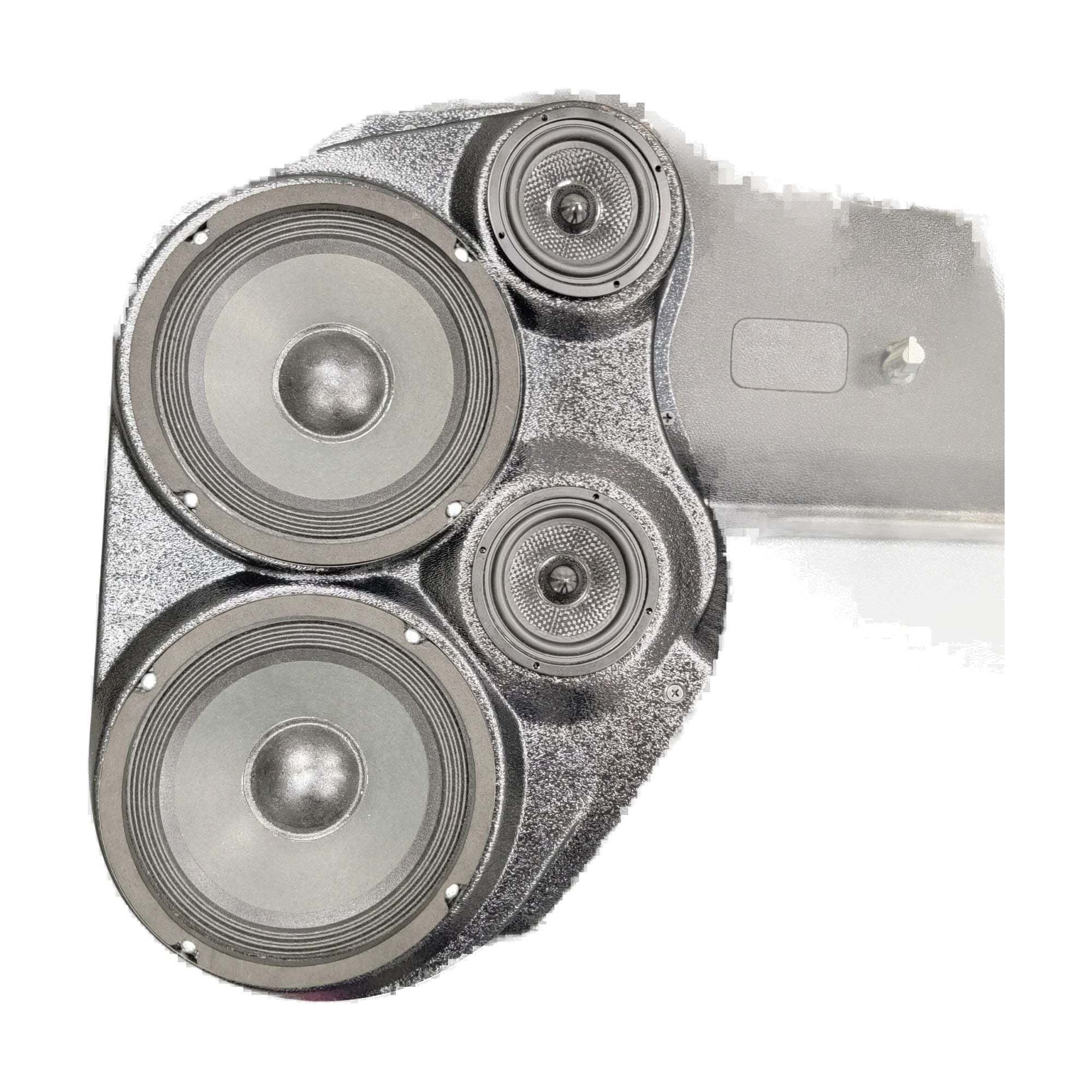 Custom Speaker Pods 10-GM-FP-LH-EW-FD-EB Dual 6.5" and Dual 3.5" Front Pods - 10-13 Silverado