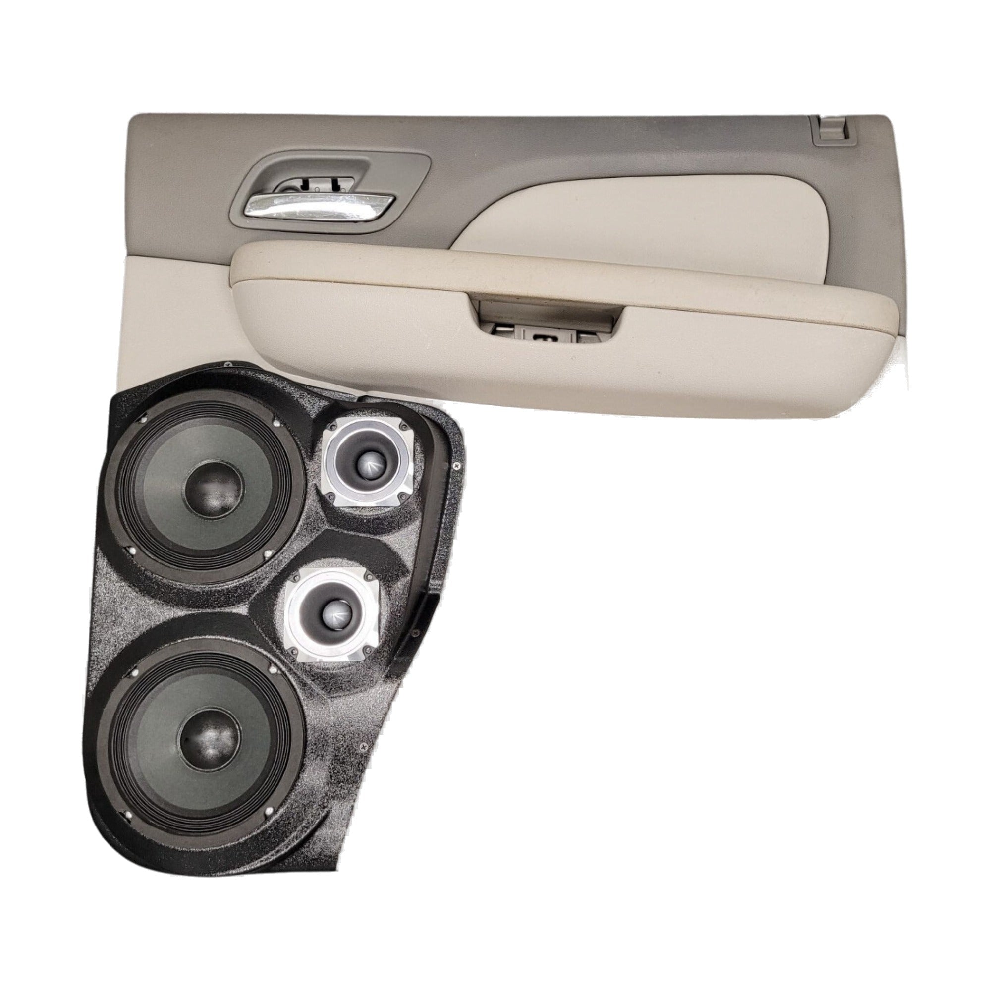 Custom Speaker Pods 07-GM-FT-UH-EW-RD-EB Dual 6.5" + Dual 3.5" Rear Pods - 07-09 Escalade