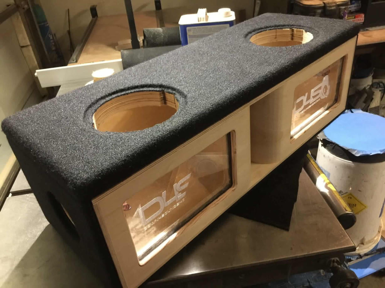 Down4Sound Dual 6.5" OR 8" Custom Kerf Ported Subwoofer Box (hand Made IN The Usa) Subwoofer Enclosure