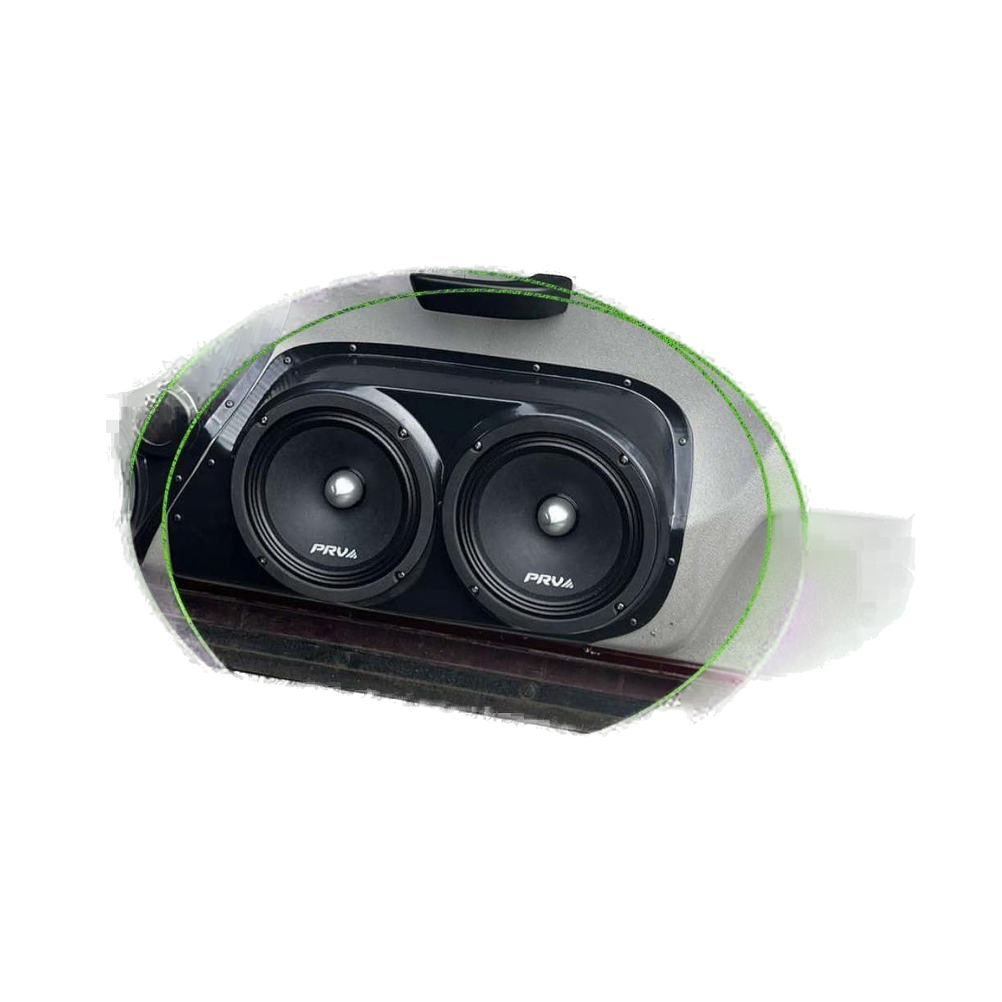 Custom Speaker Pods 07-GM-FP-LH-EW-LF-D8 Dual 8" Pods - 07-09 Silverado