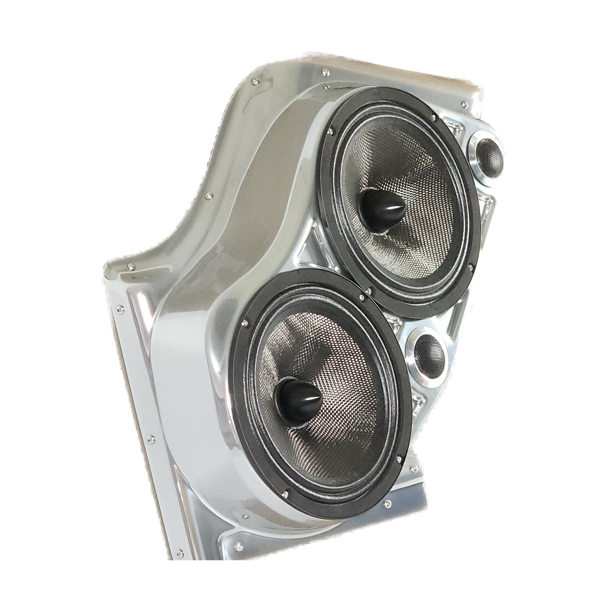 Custom Speaker Pods 00-GM-FT-UV-EW-FD-FA Dual 8" + Dual 2" Tweeter Front Pods - 00-06 Escalade