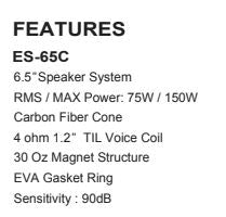 Resilient Sounds ES65C 6.5" Full Range Mid (Sold as a pair) Pro Audio Speaker 75W RMS — image 7