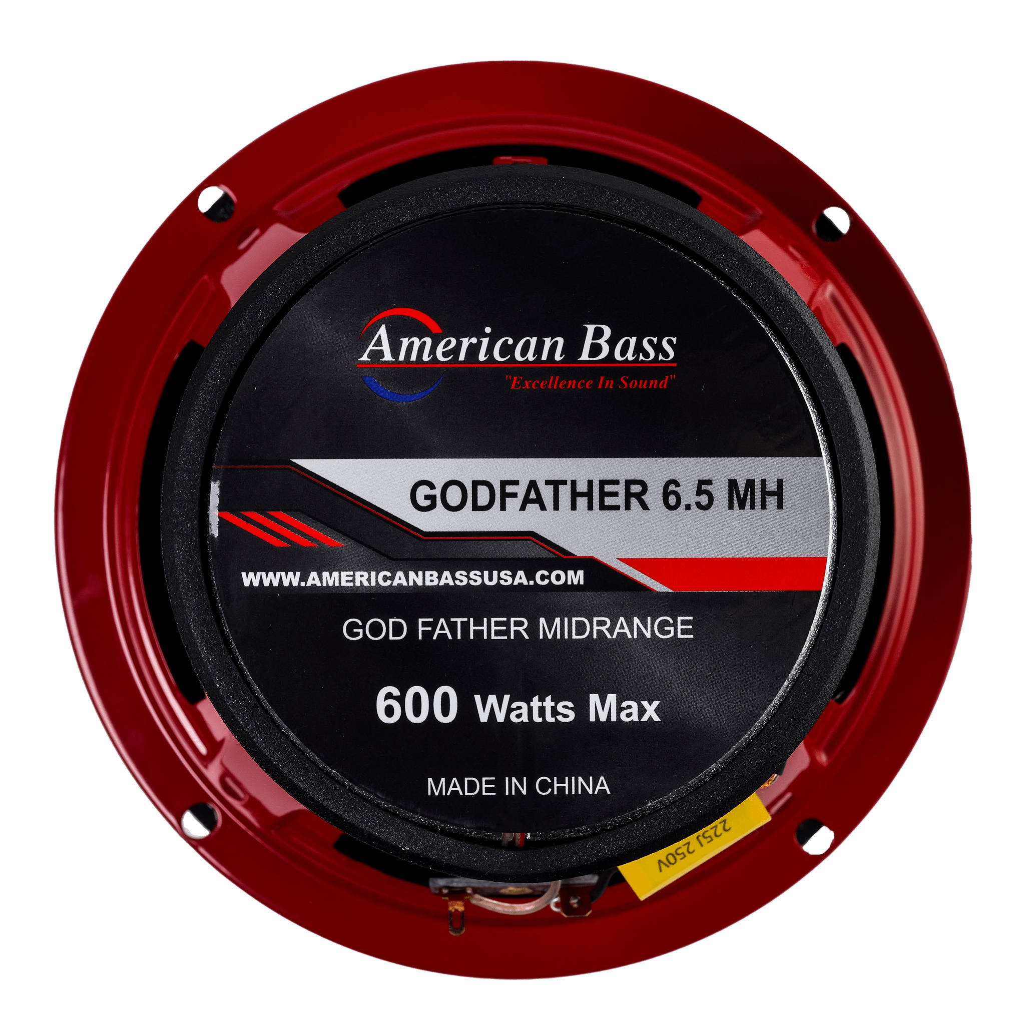 American Bass Godfather 6.5 Midrange Speaker w/Tweeter 300 Watts
