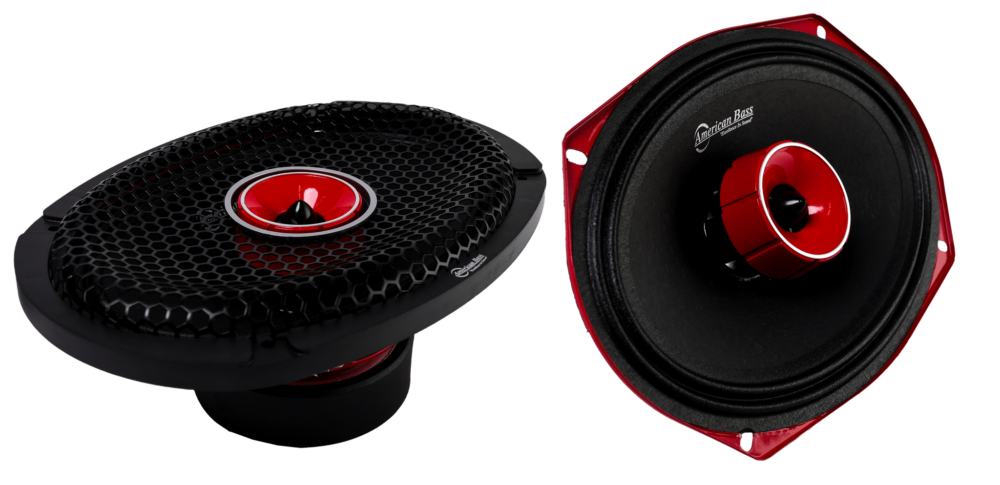 American Bass Godfather 6x9 Midrange Speakers w/Tweeter 300 Watts (Pair)