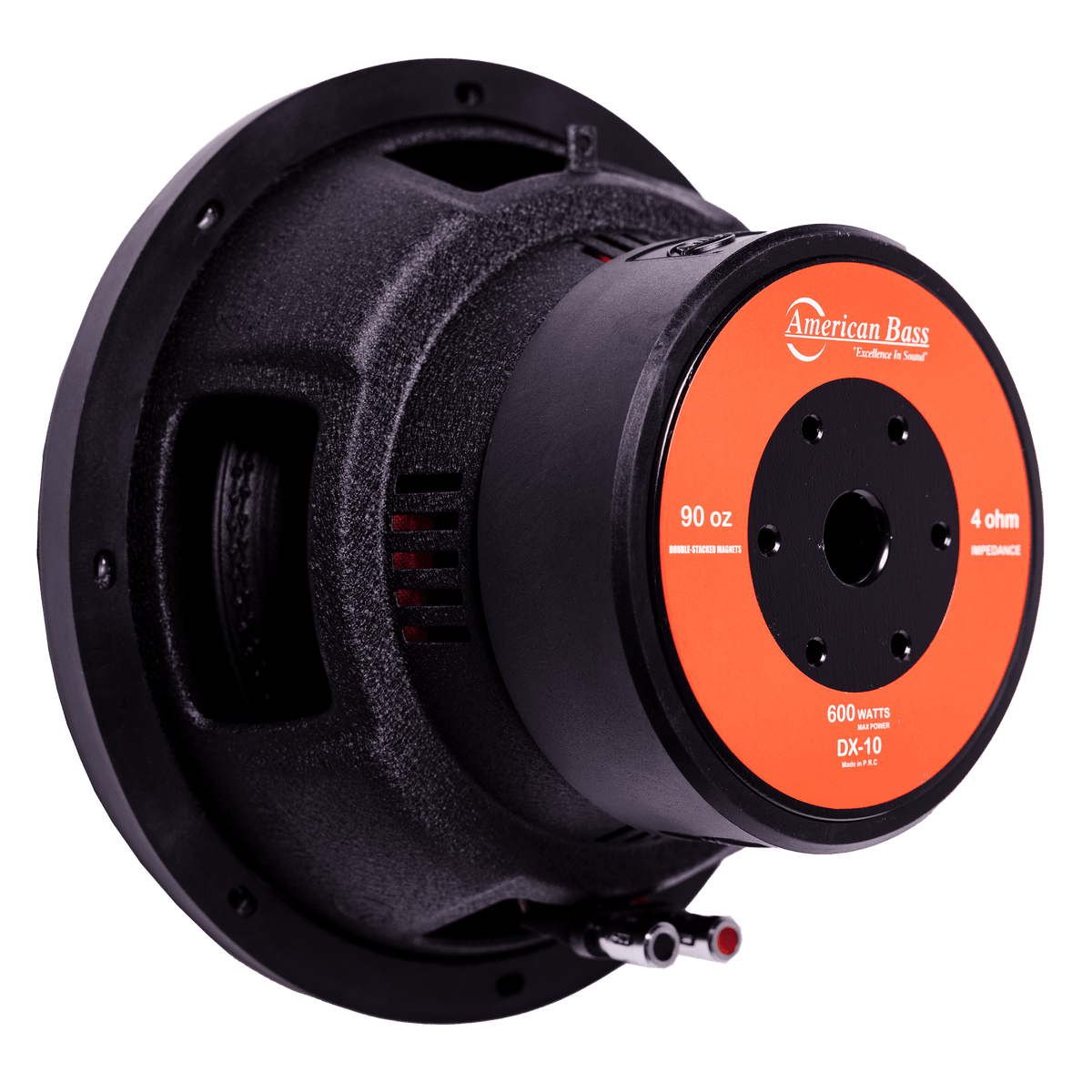 American Bass Ground Pound Bundle — 2x DX 10" Subwoofer + VFL Rebel REBEL-3000.1 Amplifier
