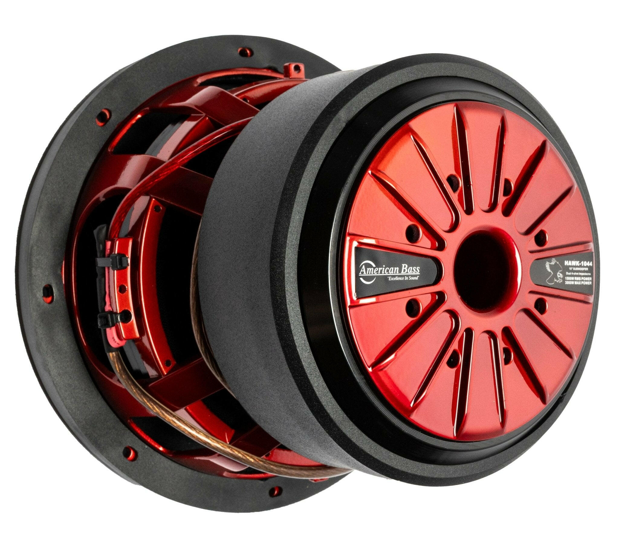 American Bass Hawk 10" Car Subwoofer 1500 Watts RMS Dual Voice Coil 4 Ohm
