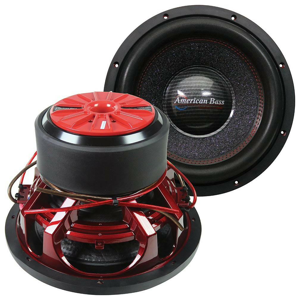 American Bass Hawk 12" Car Subwoofer 1500 Watts RMS Dual Voice Coil 4 Ohm