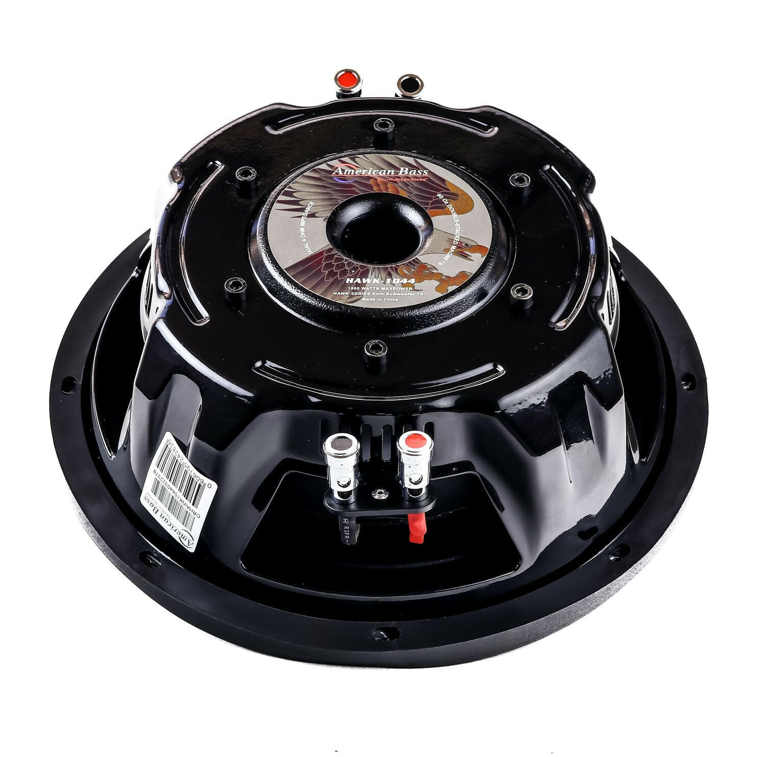 American Bass Hawk Slim 10" Car Subwoofer 700 Watts RMS Dual Voice Coil 2 Ohm or 4 Ohm (Shallow Mount)