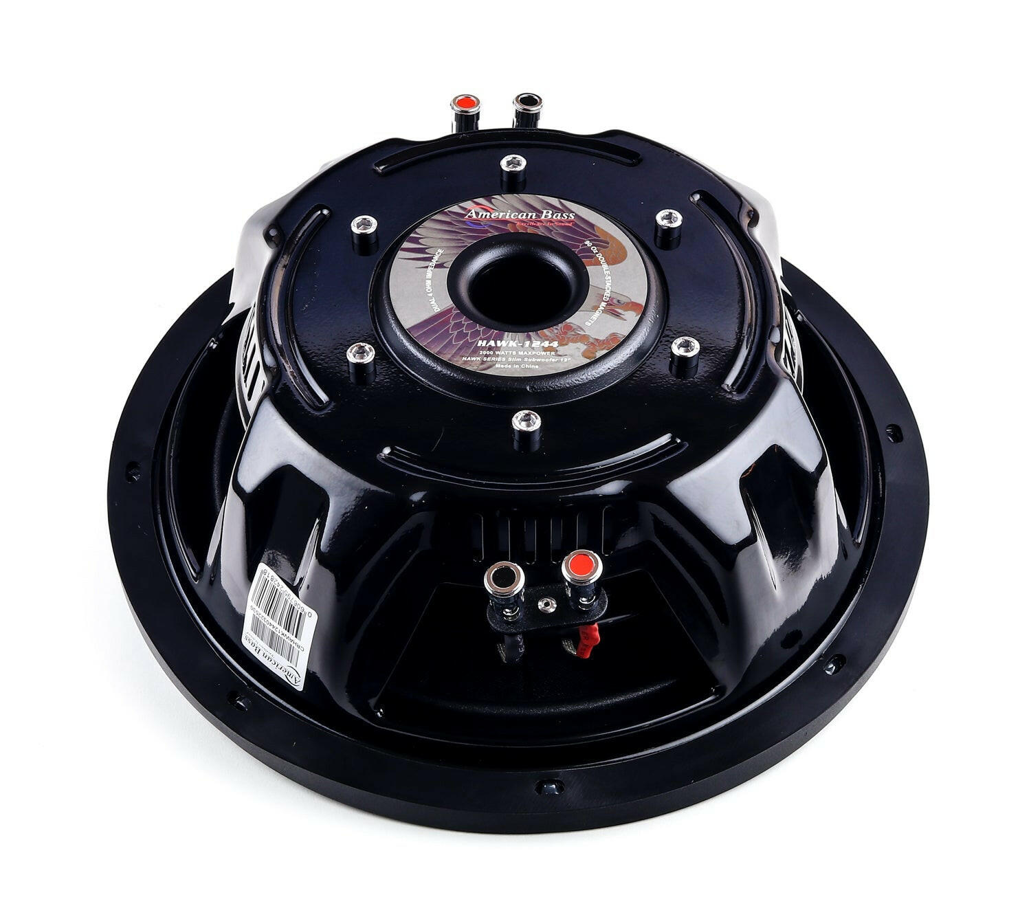 American Bass Hawk Slim 12" Car Subwoofer 900 Watts RMS Dual Voice Coil 2 Ohm or 4 Ohm (Shallow Mount)