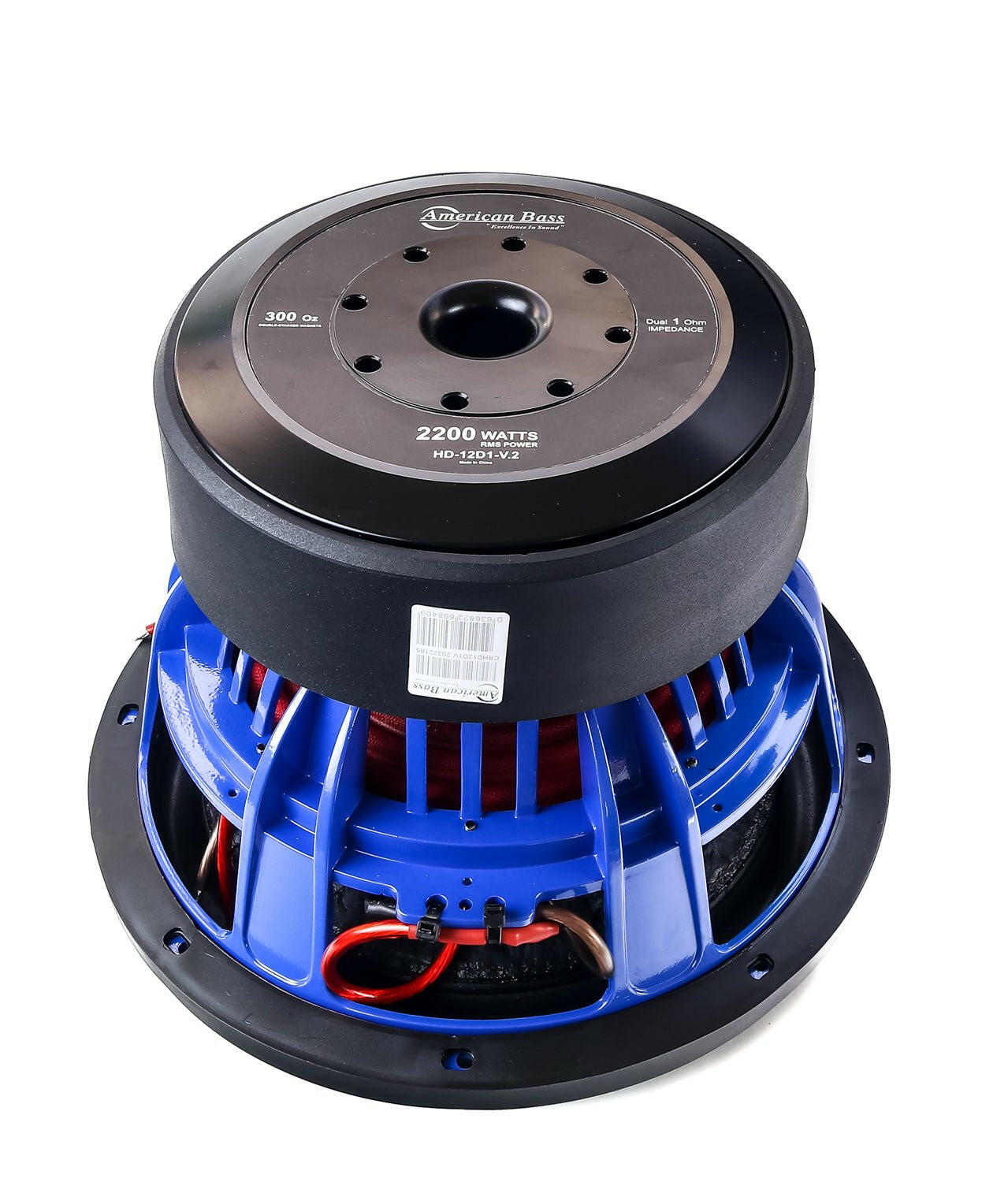 American Bass HD 12" Car Subwoofer 2000 Watts RMS Dual Voice Coil 1 Ohm or 2 Ohm