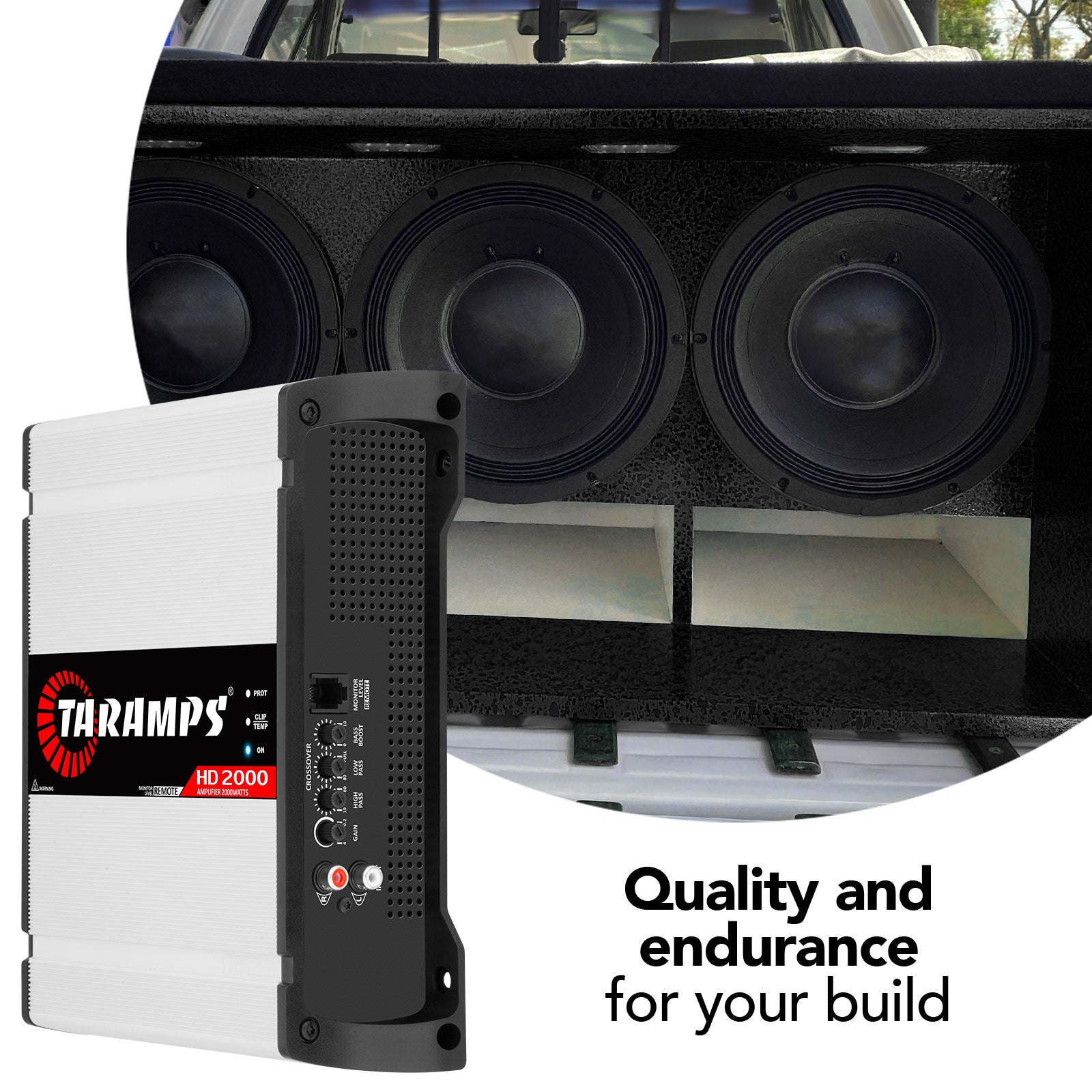Taramps HD 2000 1 OHM + TS 400x4 2 OHM Car Audio Amplifier COMBO - 15