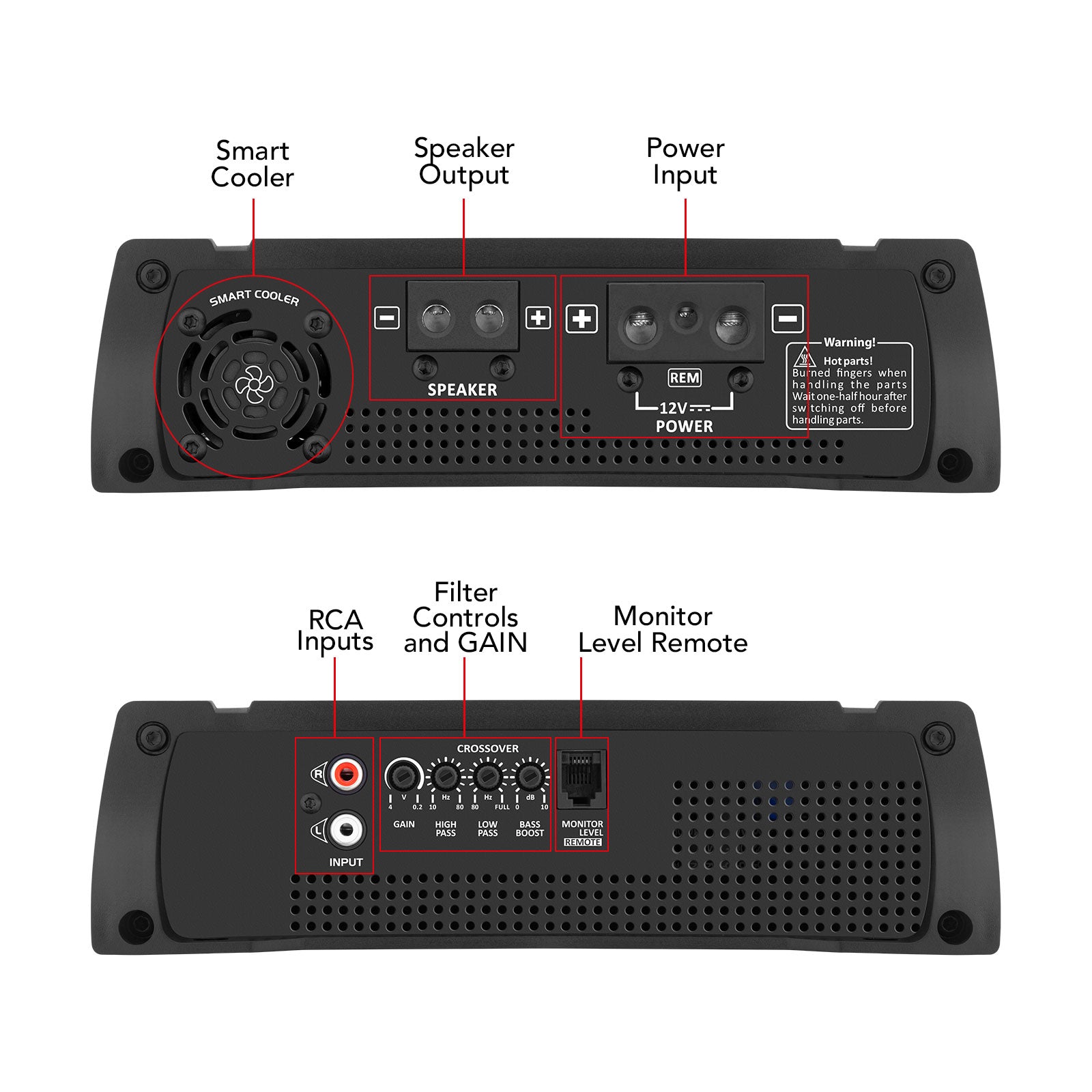 Taramps HD 3000 1 OHM + TS 400x4 2 OHM Car Audio Amplifier COMBO - 11