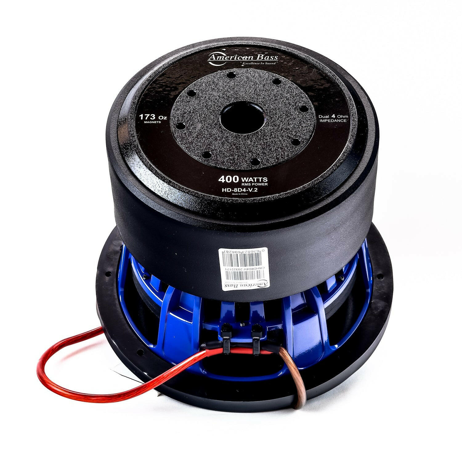 American Bass HD 8" Car Subwoofer 400 Watts RMS Dual Voice Coil 2 Ohm or 4 Ohm