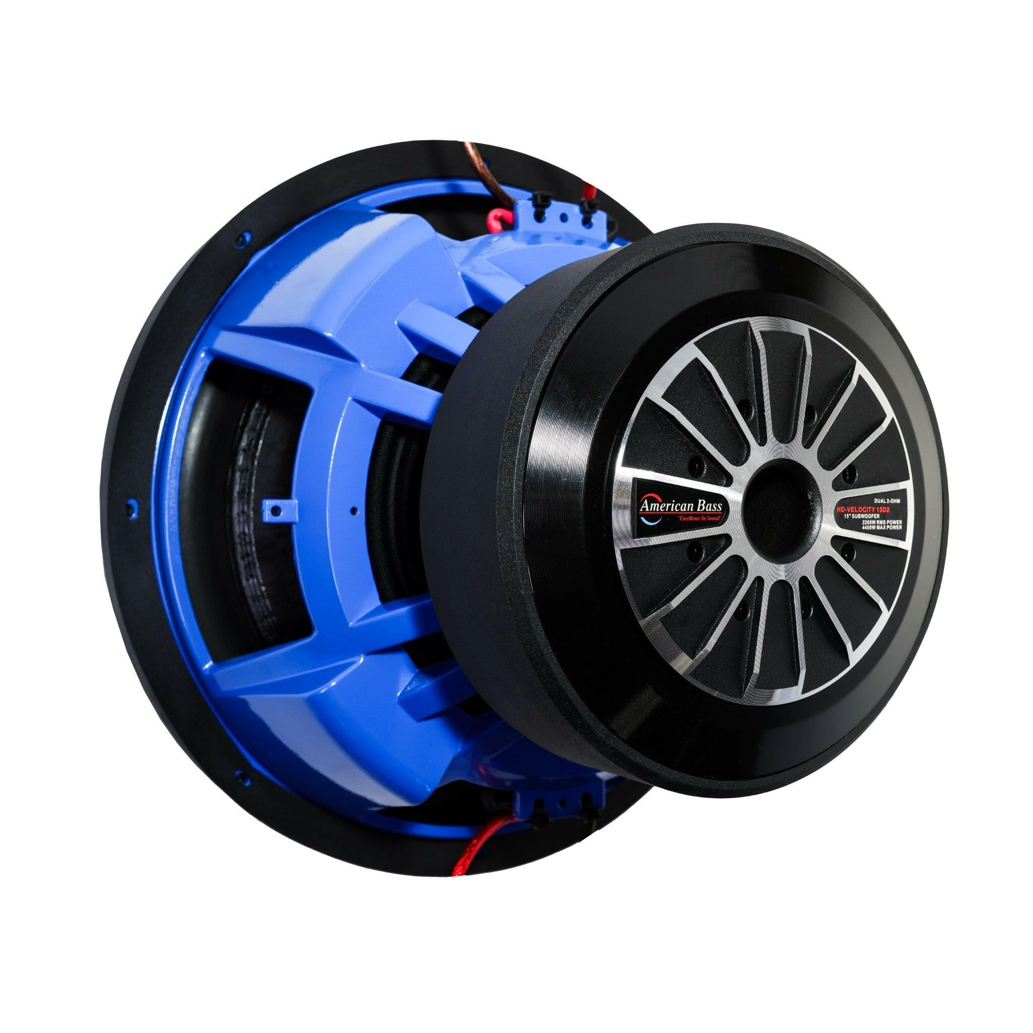 American Bass HD Velocity 15" Car Subwoofer 2200 Watts RMS Dual Voice Coil 1 Ohm or 2 Ohm
