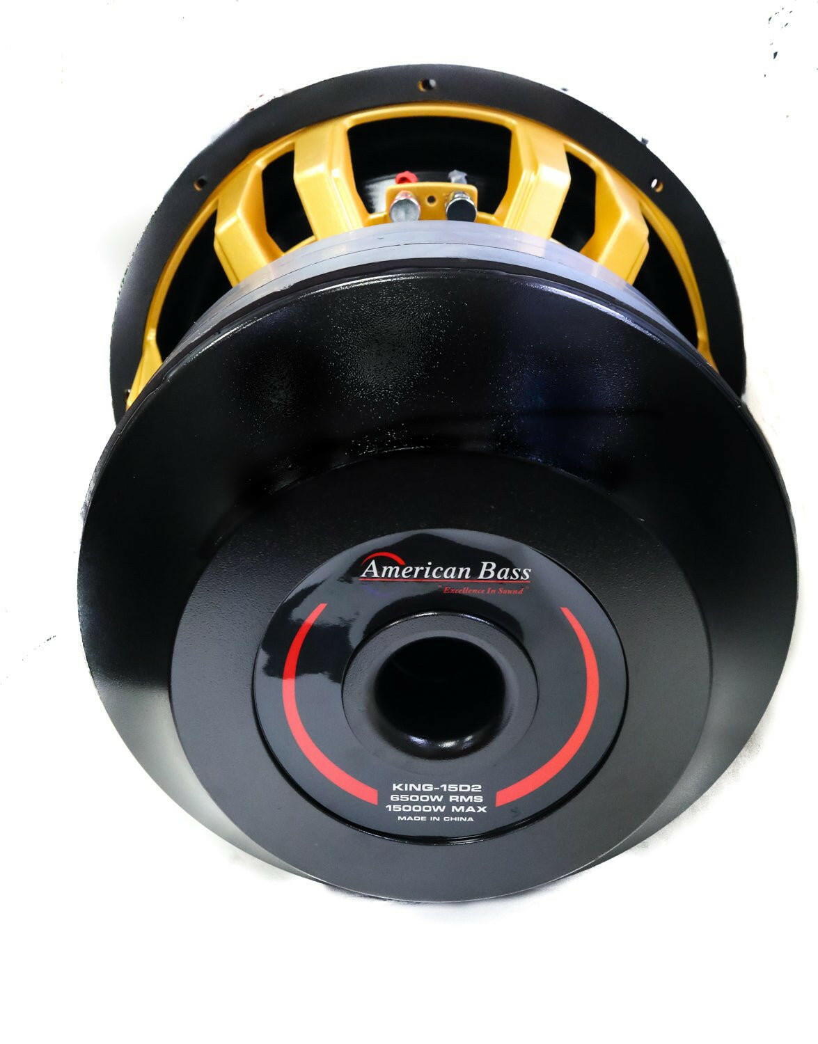 American Bass King 15" Car Subwoofer 6500 Watts RMS Dual Voice Coil 1 Ohm or 2 Ohm