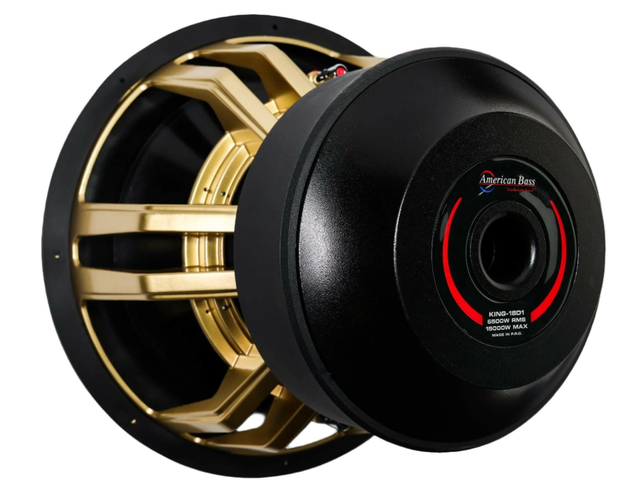American Bass King 18" Car Subwoofer 6500 Watts RMS Dual Voice Coil 1 Ohm or 2 Ohm