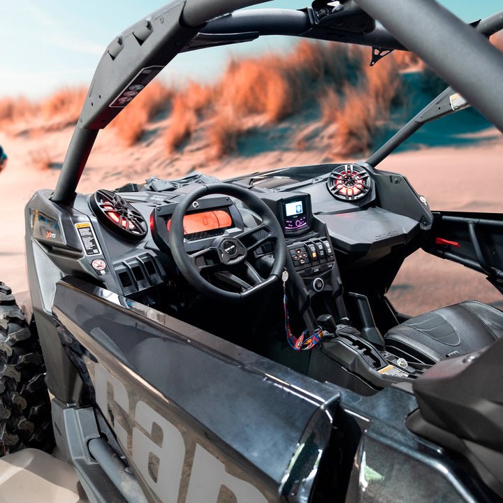 DS18 Can-Am Maverick X3 Dashboard Empty Panel for 6.5" Speaker