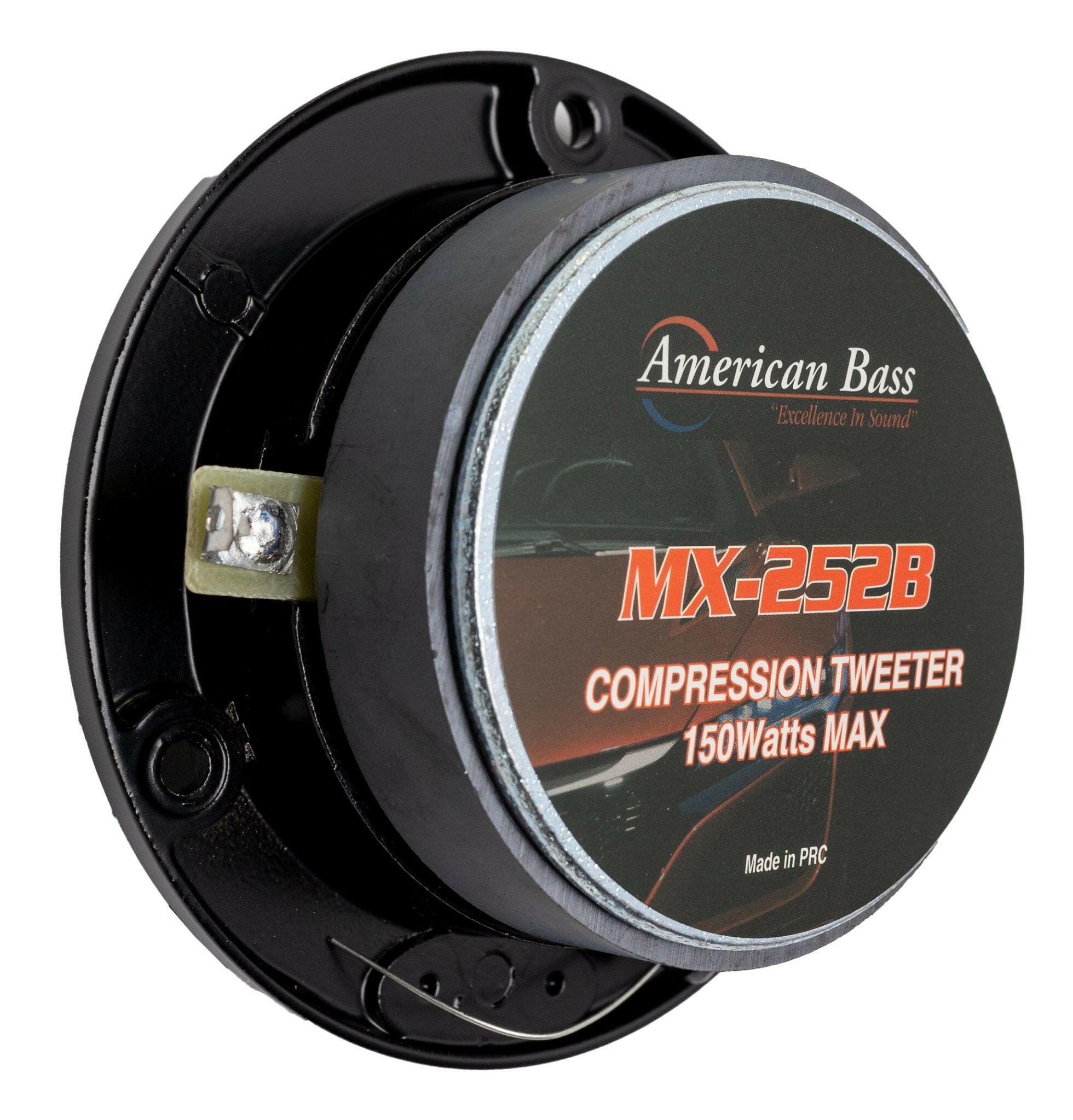 American Bass MX 252 Compression Super Tweeter (Black), 150 Watts