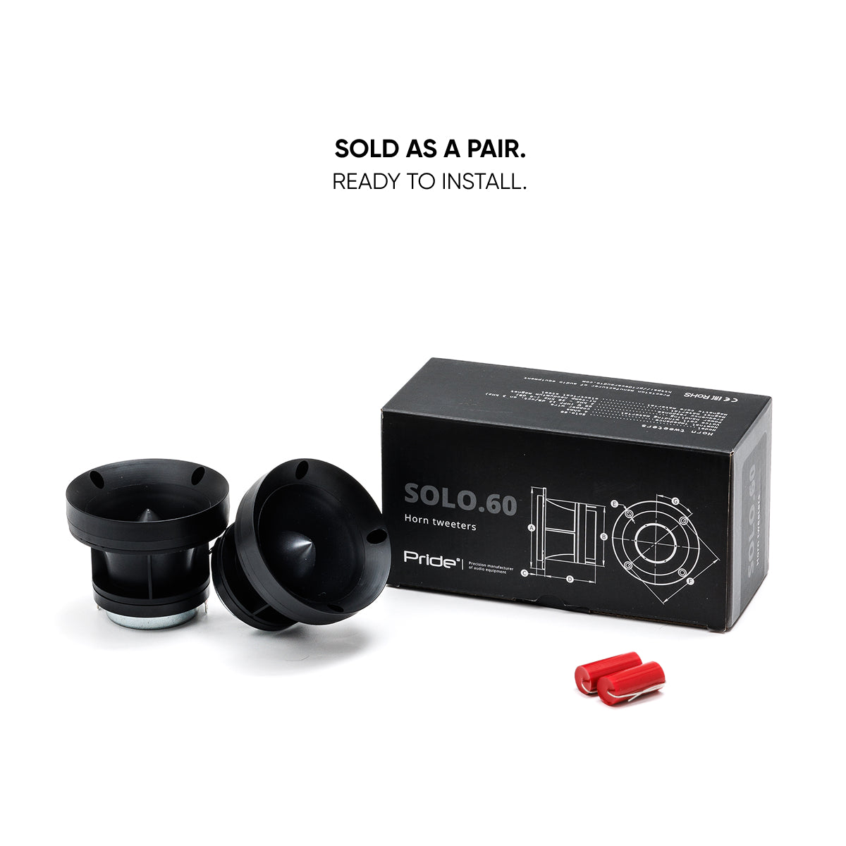 Pride Audio Solo 60 3.2" Pro Audio Horn Tweeters 60W RMS (Pair) — view 9