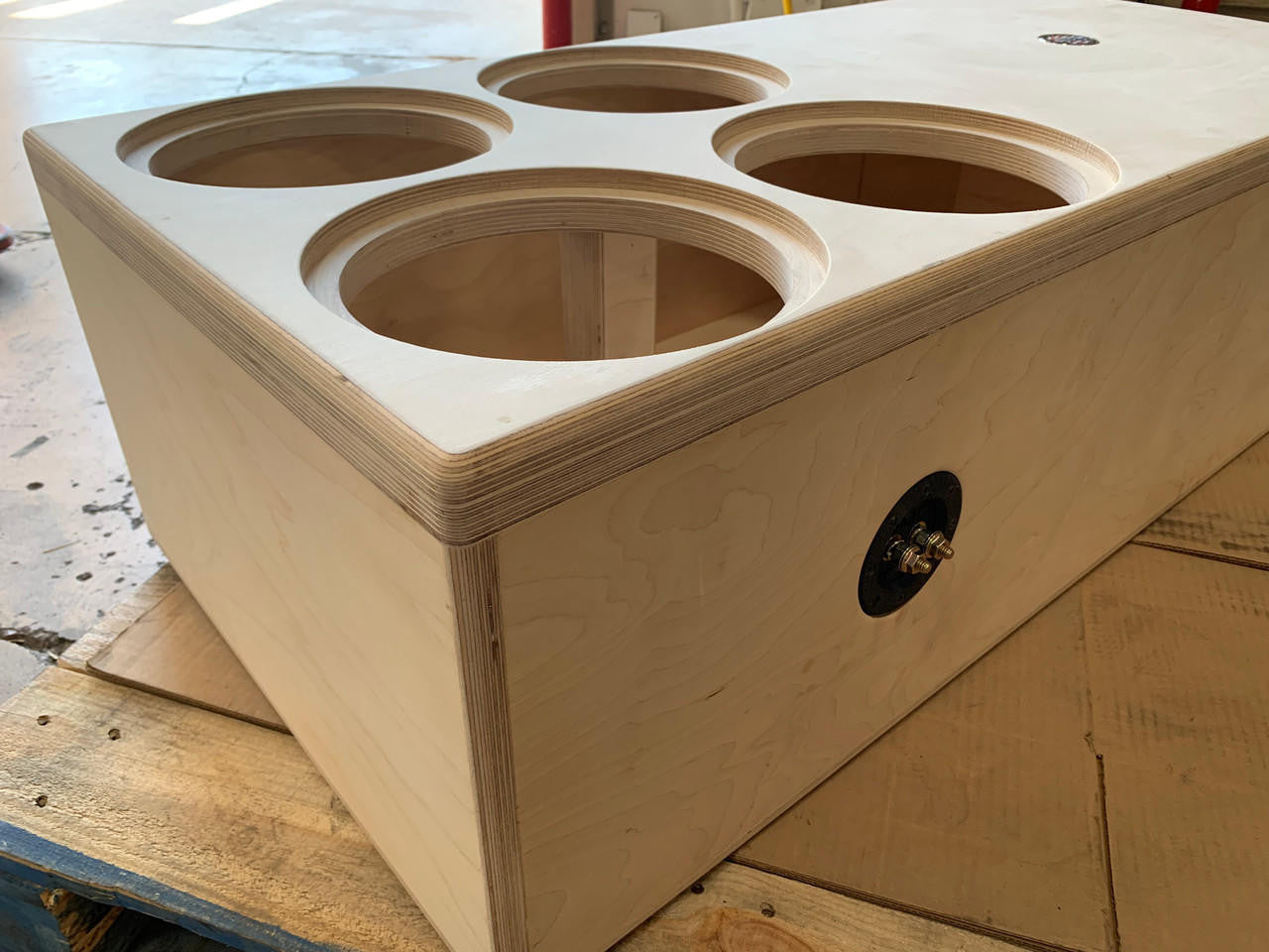Down4Sound Quad 10" Custom Kerf Ported Subwoofer Box (hand Made IN The Usa) Subwoofer Enclosure
