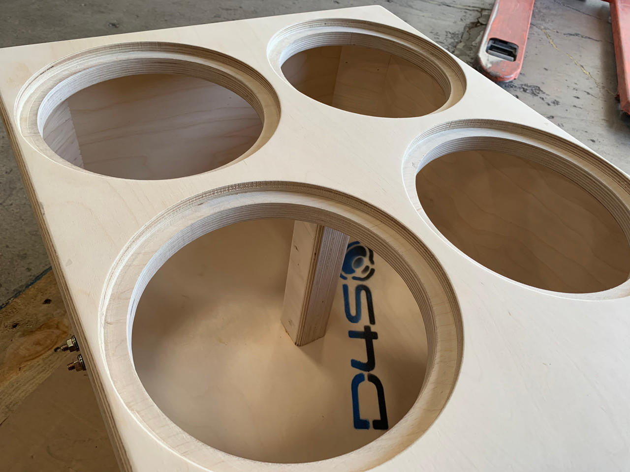 Down4Sound Quad 10" Custom Kerf Ported Subwoofer Box (hand Made IN The Usa) Subwoofer Enclosure