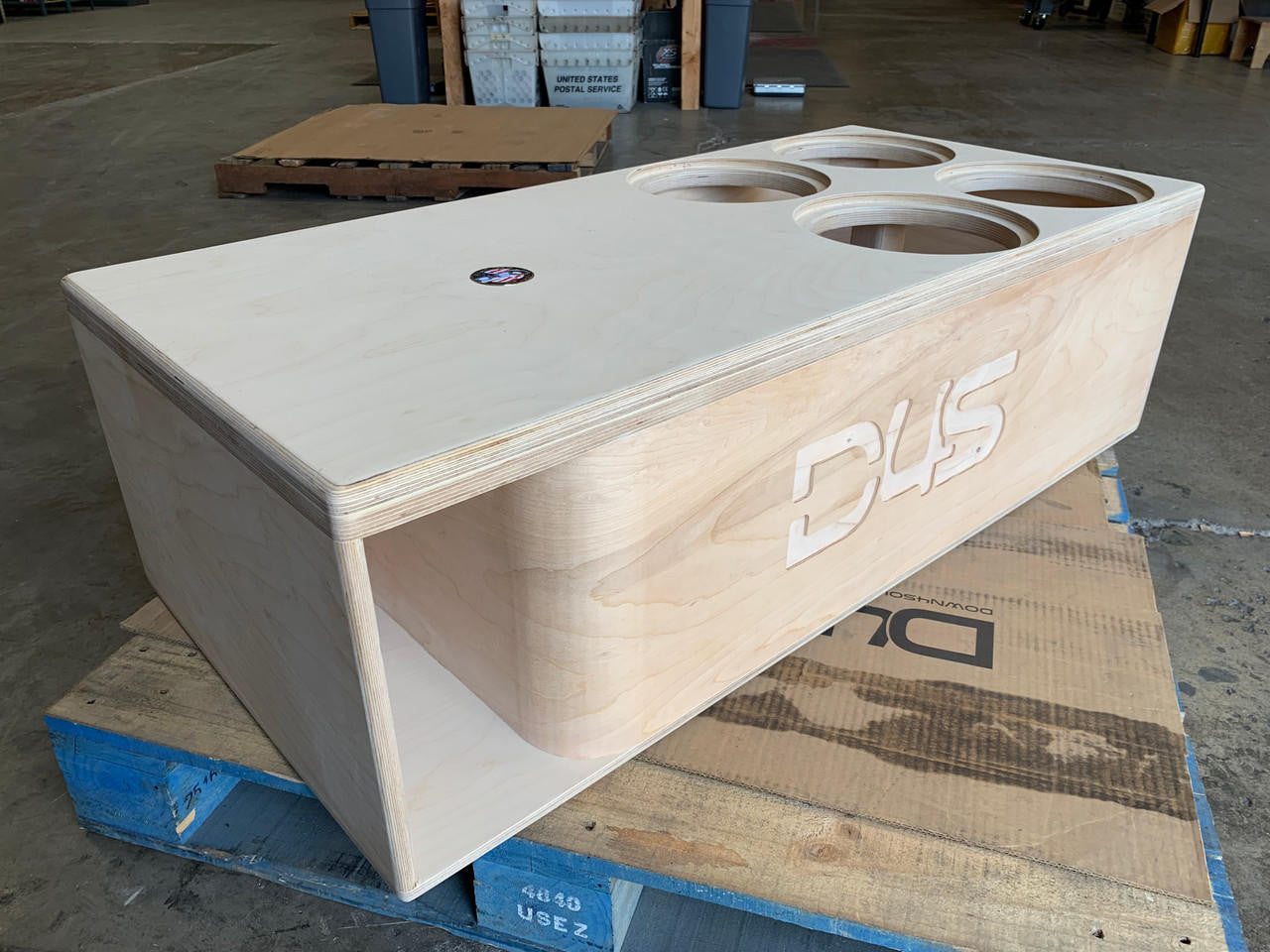 Down4Sound Quad 10" Custom Kerf Ported Subwoofer Box (hand Made IN The Usa) Subwoofer Enclosure