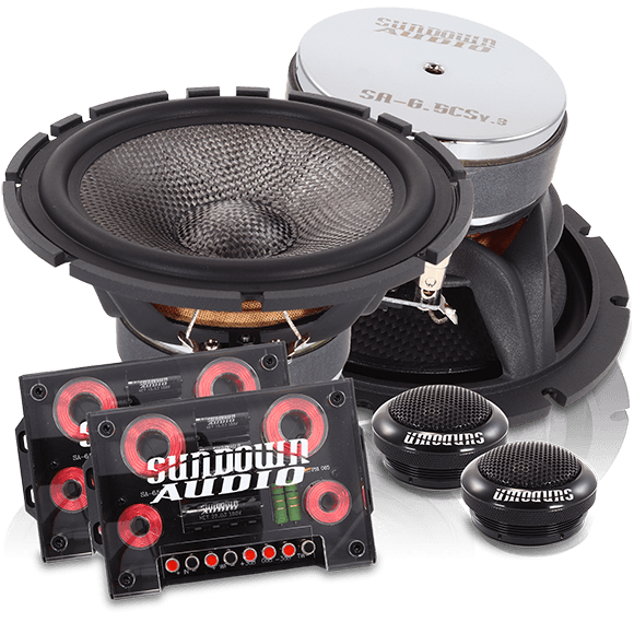 Sundown Audio SA-6.5CS v.3 6.5" 6-1/2 Component Car Audio Speakers+Tweeters
