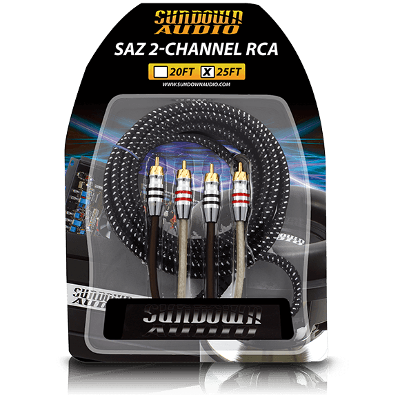 Sundown Audio SAZ2-25FT SAZ 2-Channel RCA Interconnects