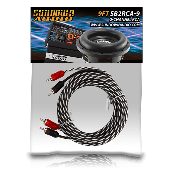 Sundown Audio SB2-9FT 2-Channel RCA Interconnect Cables