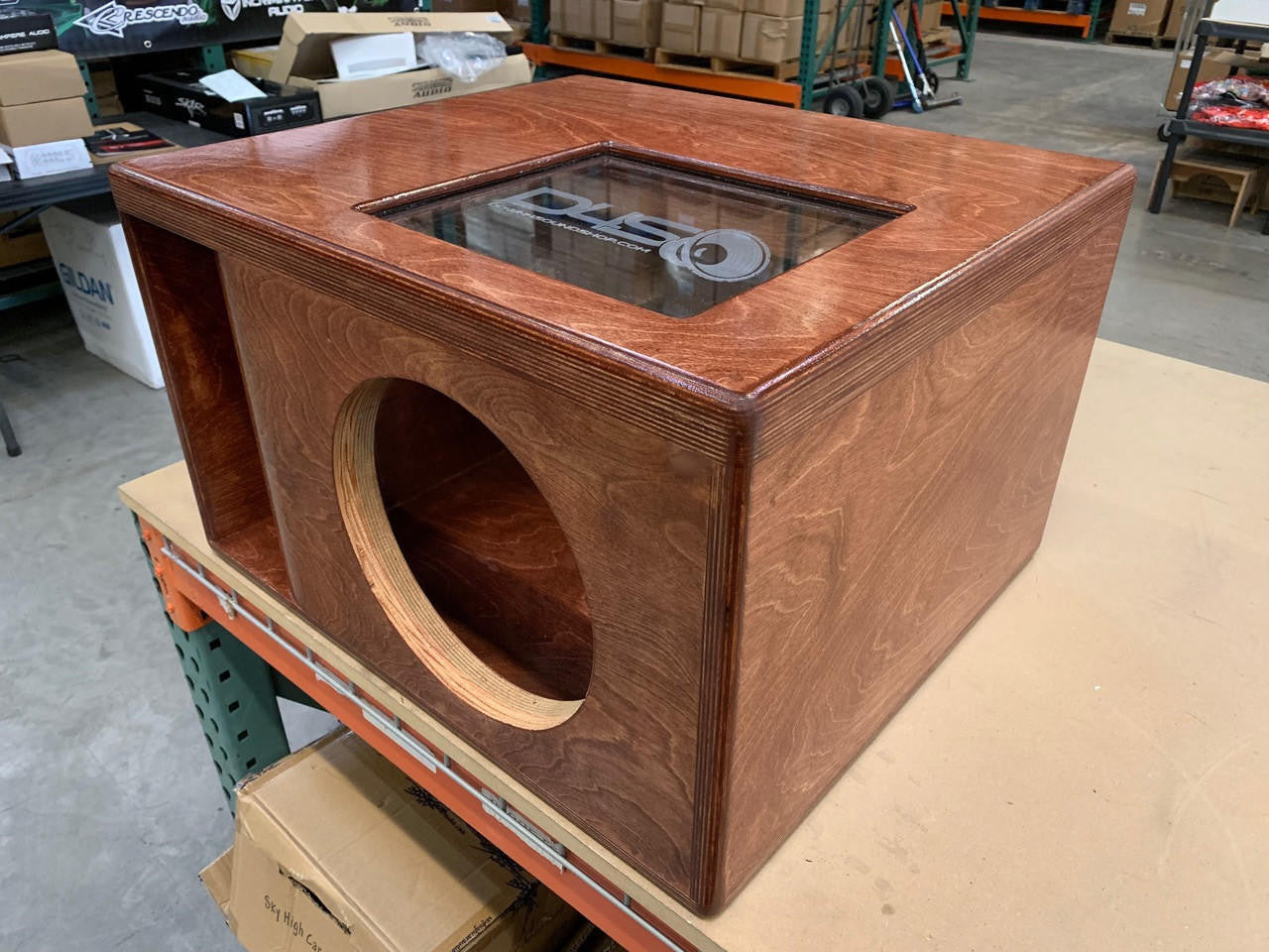 Down4Sound Single 10" Custom Kerf Ported Subwoofer Box (hand Made IN The Usa) Subwoofer Enclosure