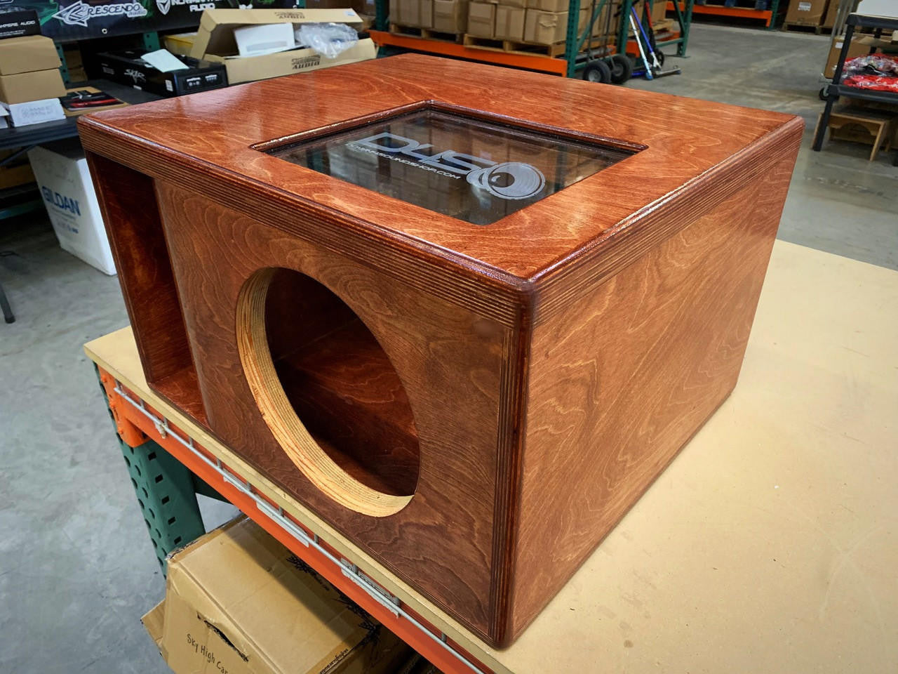 Down4Sound Single 10" Custom Kerf Ported Subwoofer Box (hand Made IN The Usa) Subwoofer Enclosure