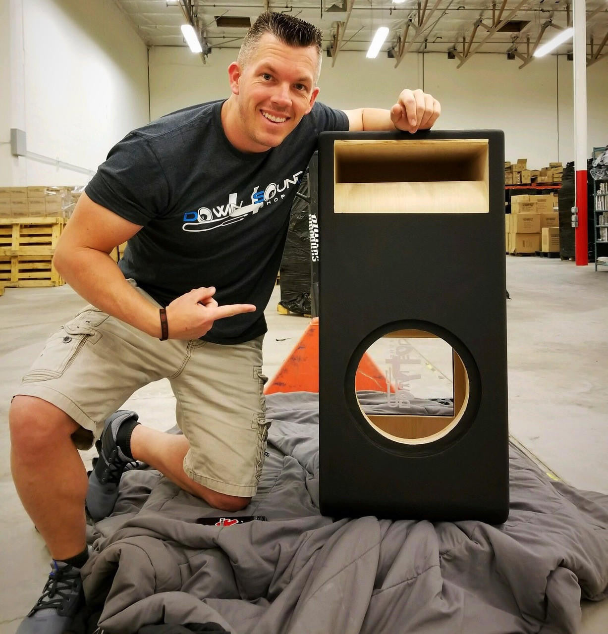 Down4Sound Single 10" Custom Kerf Ported Subwoofer Box (hand Made IN The Usa) Subwoofer Enclosure