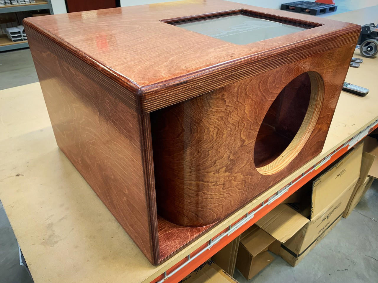 Down4Sound Single 10" Custom Kerf Ported Subwoofer Box (hand Made IN The Usa) Subwoofer Enclosure