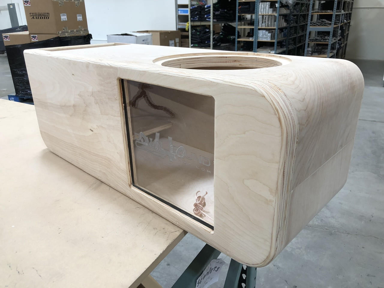 Down4Sound Single 12" Custom Kerf Ported Subwoofer Box (hand Made IN The Usa) Subwoofer Enclosure