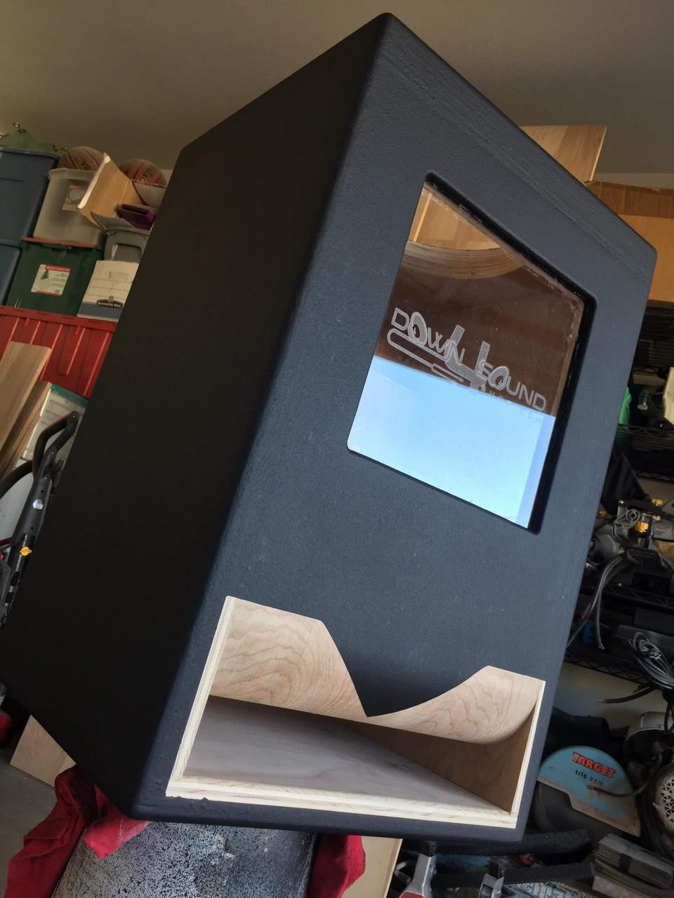 Down4Sound Single 12" Custom Kerf Ported Subwoofer Box (hand Made IN The Usa) Subwoofer Enclosure