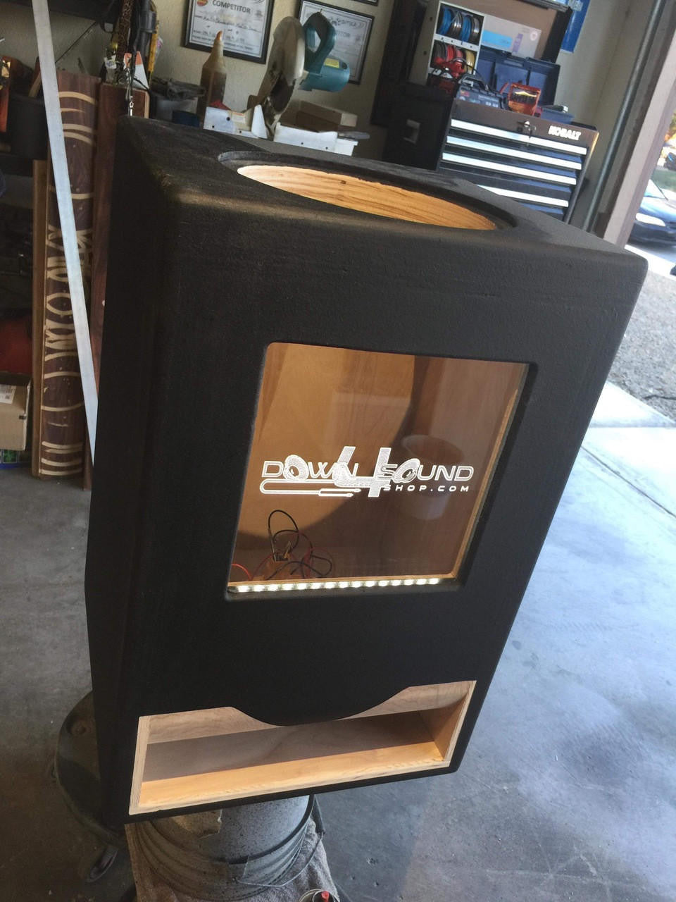 Down4Sound Single 12" Custom Kerf Ported Subwoofer Box (hand Made IN The Usa) Subwoofer Enclosure