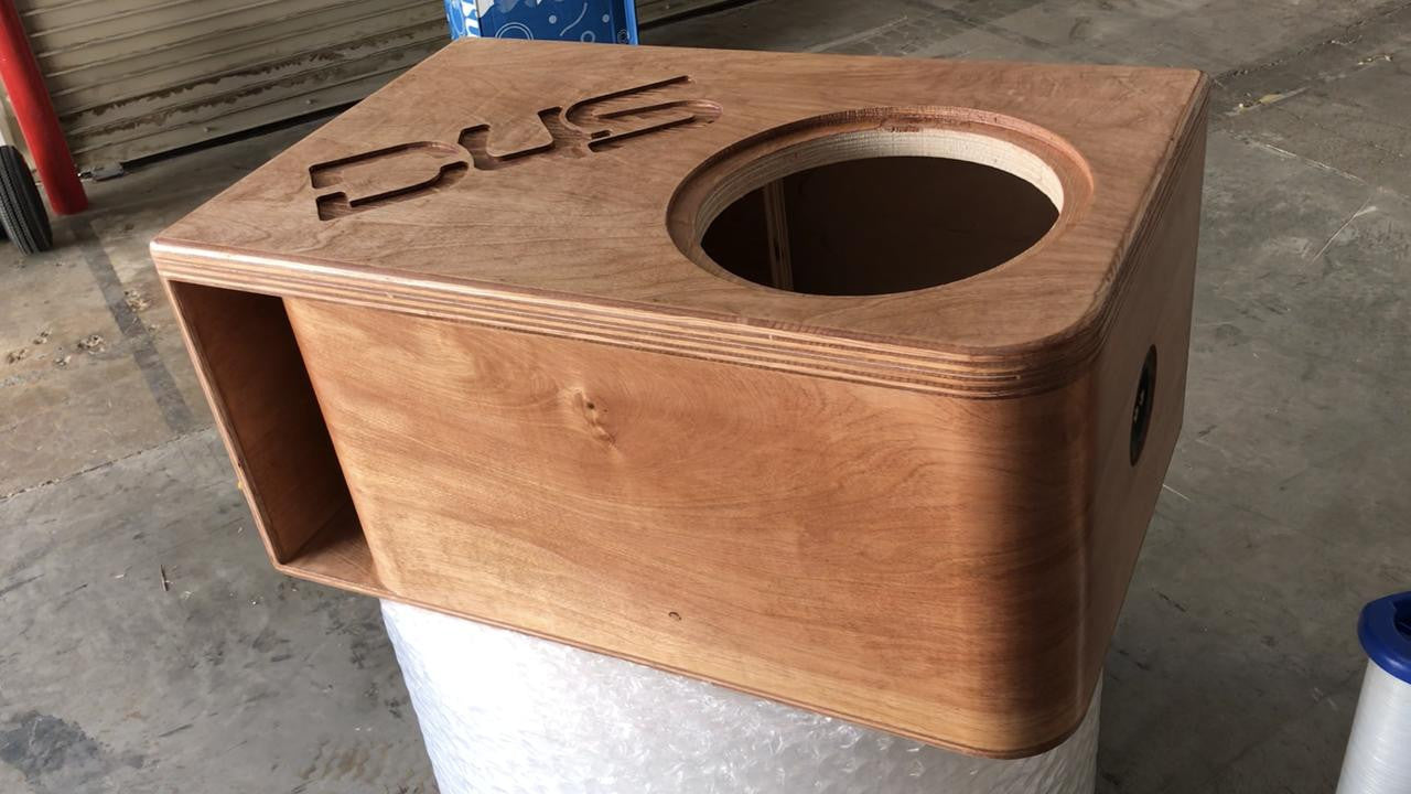Down4Sound Single 12" Custom Kerf Ported Subwoofer Box (hand Made IN The Usa) Subwoofer Enclosure