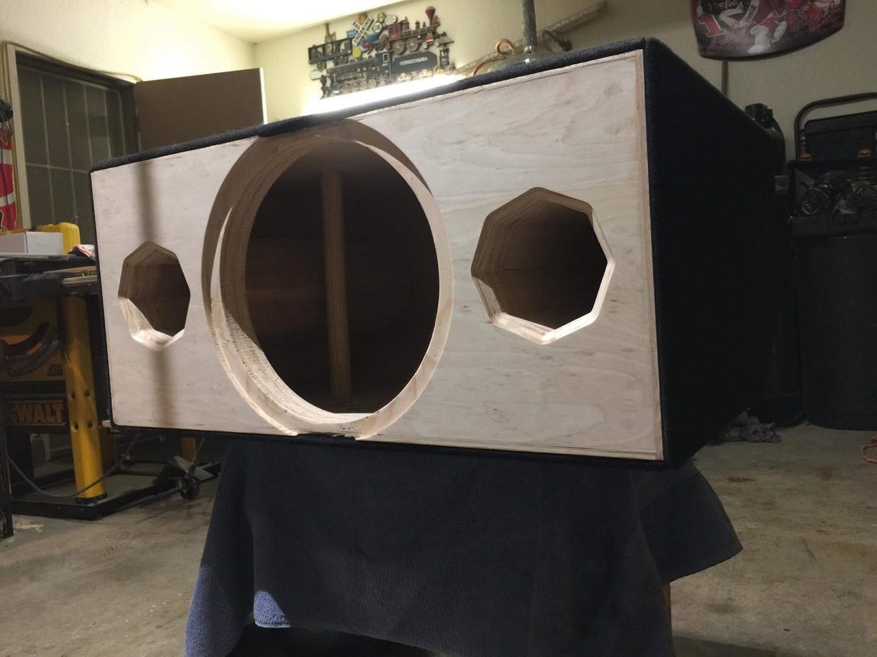 Down4Sound Single 15" Custom Kerf Ported Subwoofer Box (hand Made IN The Usa) Subwoofer Enclosure