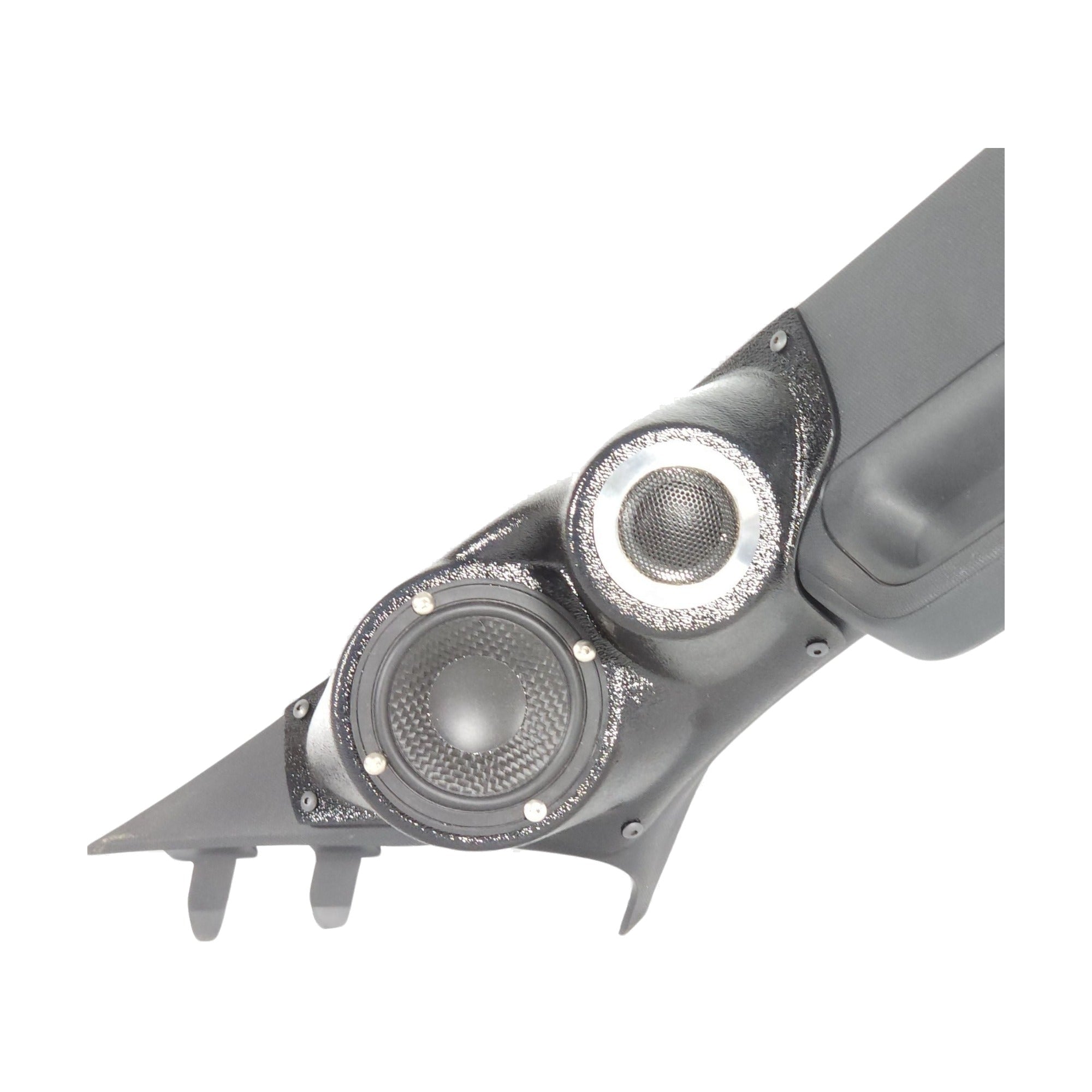 Custom Speaker Pods 21-FD-F1-FP-UV-AL-LA-32 3.5" + 2" Tweeter A-Pillar Pods - 21-26 F-150