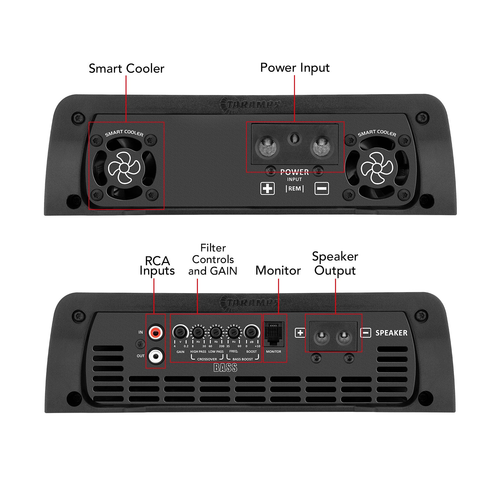 Taramps SMART3 BASS Car Audio Amplifier (2 PACK) - 6