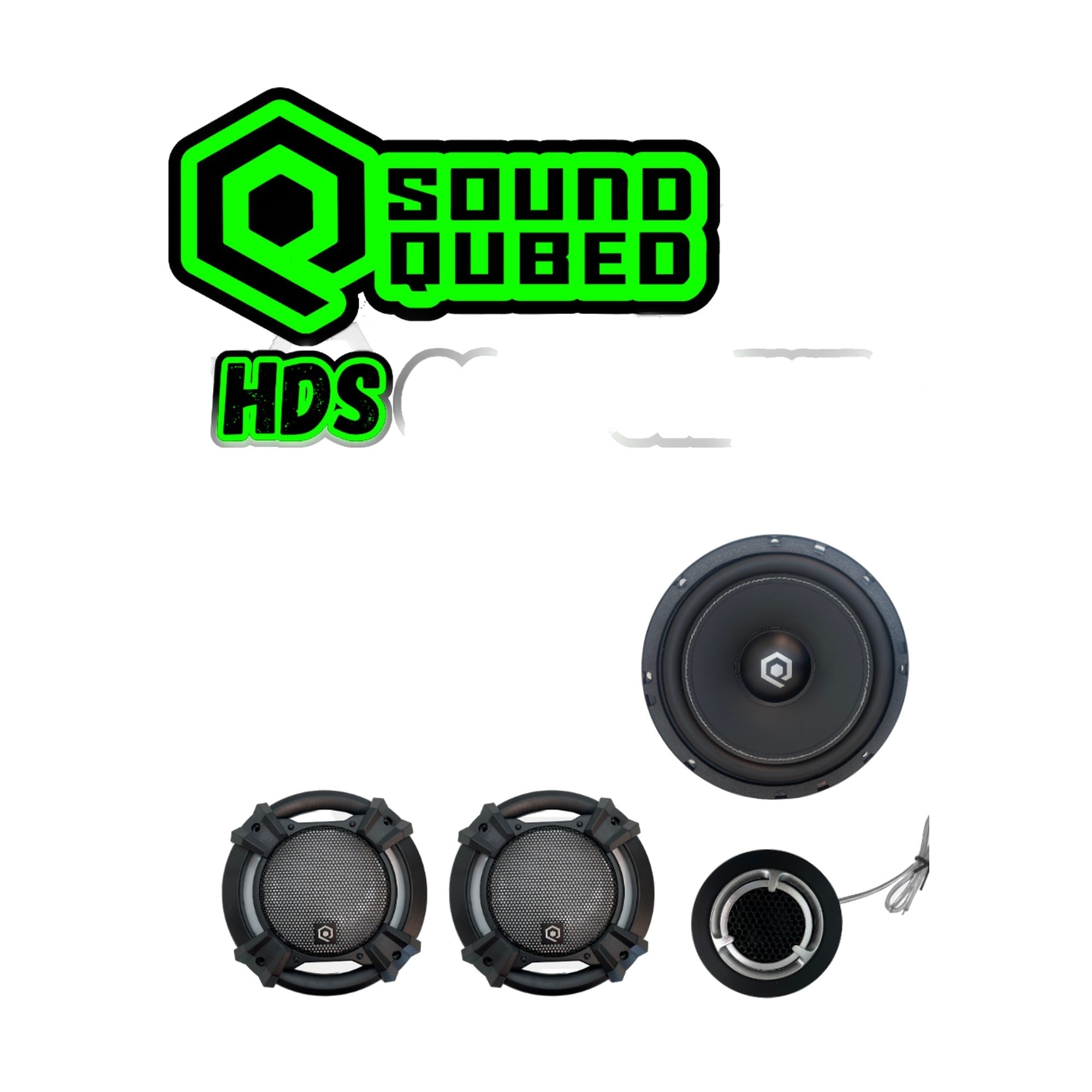 SoundQubed HDS 6.5" Component Speaker Set Car Audio