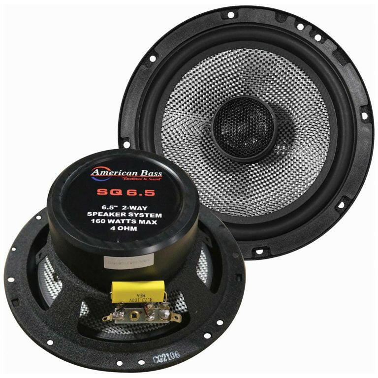 American Bass SQ 6.5" Full Range Speakers 80 Watts (Pair)