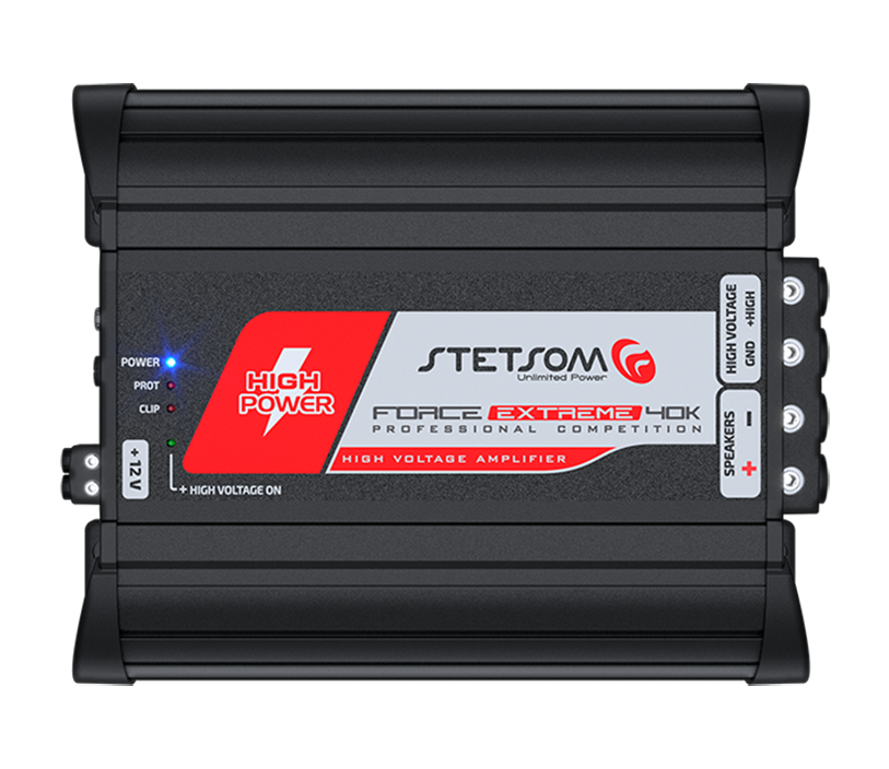 Stetsom FORCE EXTREME HIGH VOLTAGE - Mono Car Audio Amplifier (40,000 Watts RMS)