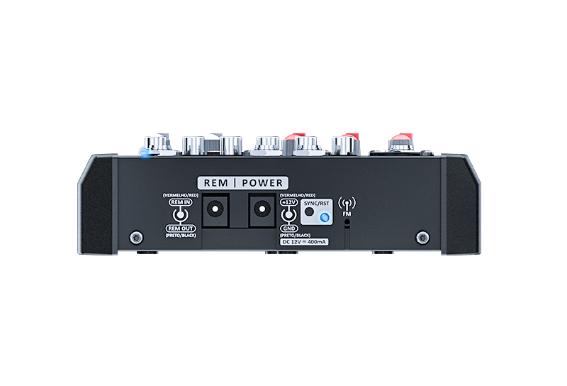 Stetsom STM 1003 Car Audio Mixer — rear panel inputs and outputs