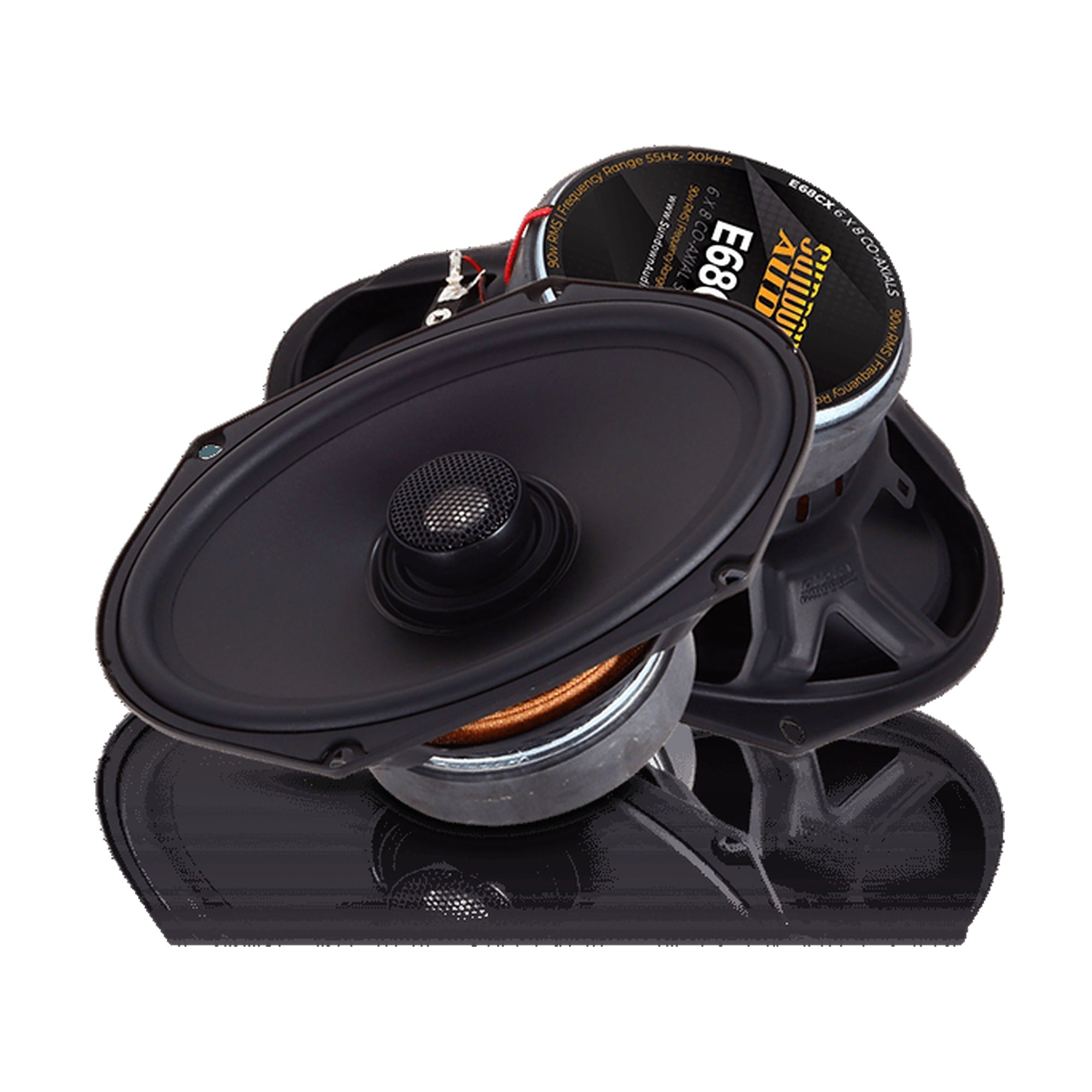 Sundown Audio E-68CX 6"x8" Coaxial Speakers 6x8 90W RMS