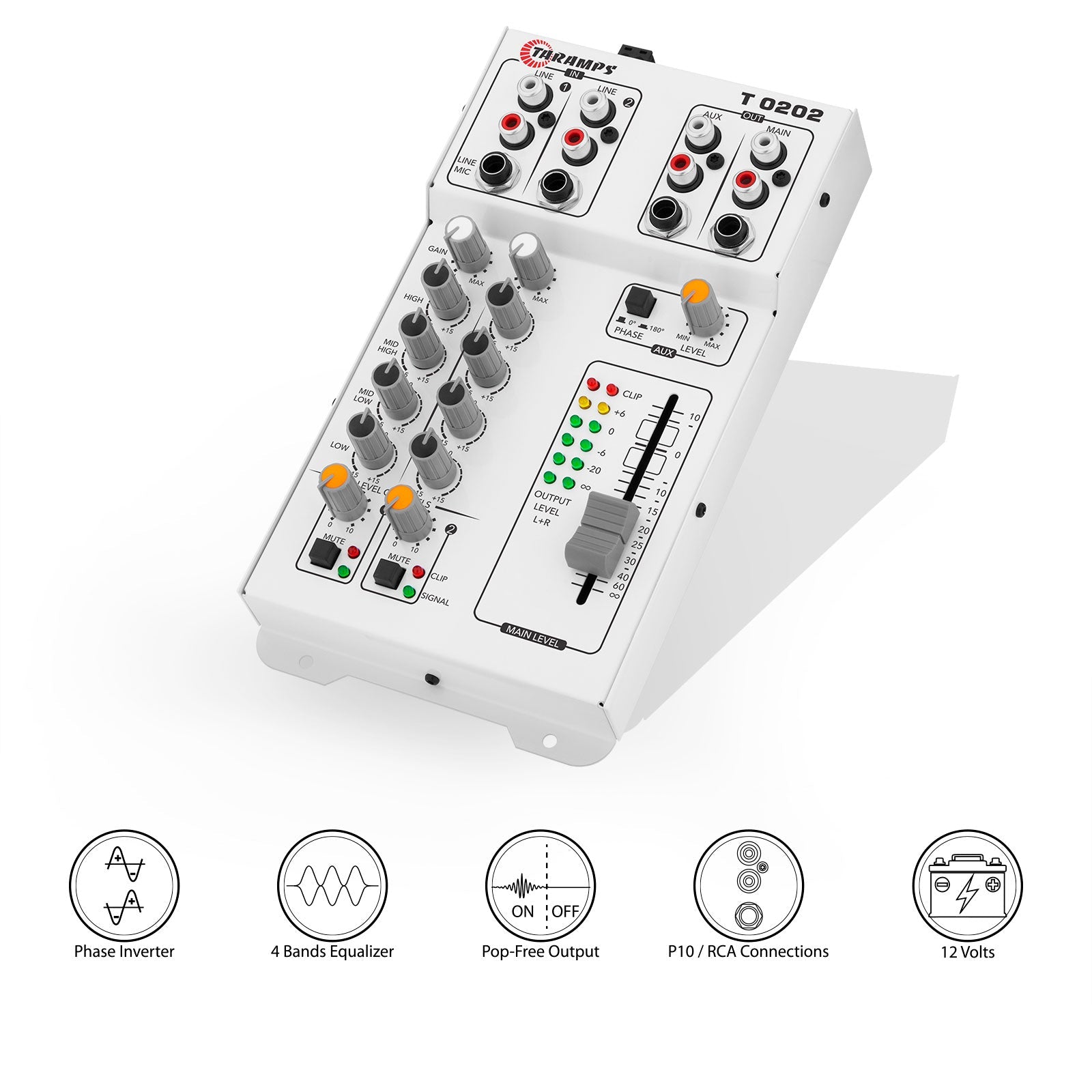 Taramps T 0202 Audio Mixer - 8